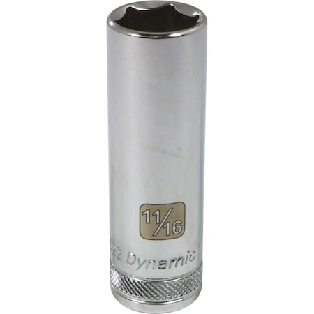 Dynamic 1/2" Drive, 11/16" SAE Socket, 6 Points D016522
